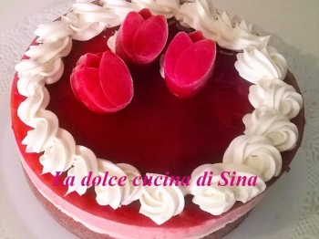 Torta fragole cioccolato bianco